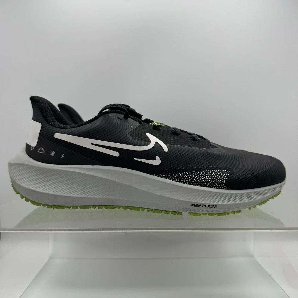 Nike Pegasus 39 Shield DO7625-002 Black Running Shoes Water Resistant Men's 10